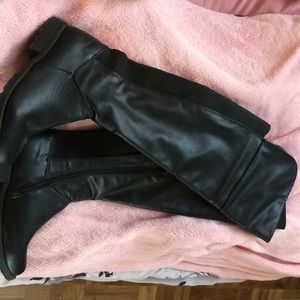 Suede Knee boots